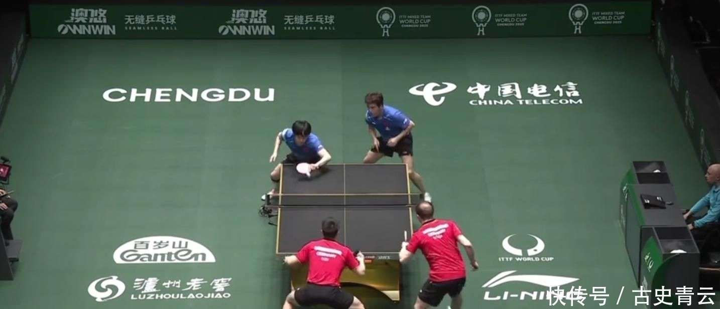 法国乒乓球队绝地反击德国乒乓球队，王皓送出助攻的简单介绍
